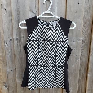 H&M sleeveless peplum top